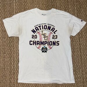 2023 LSU National Champions Baseball Tee Shirt